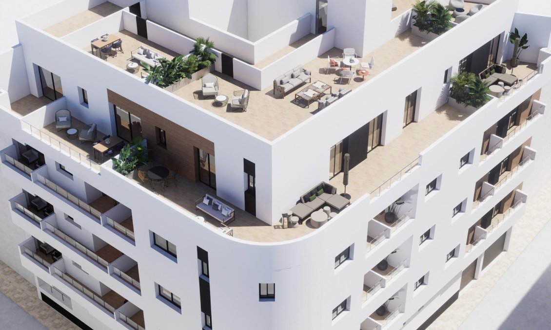 Obra nueva - Apartamento -
Torrevieja - pueblo