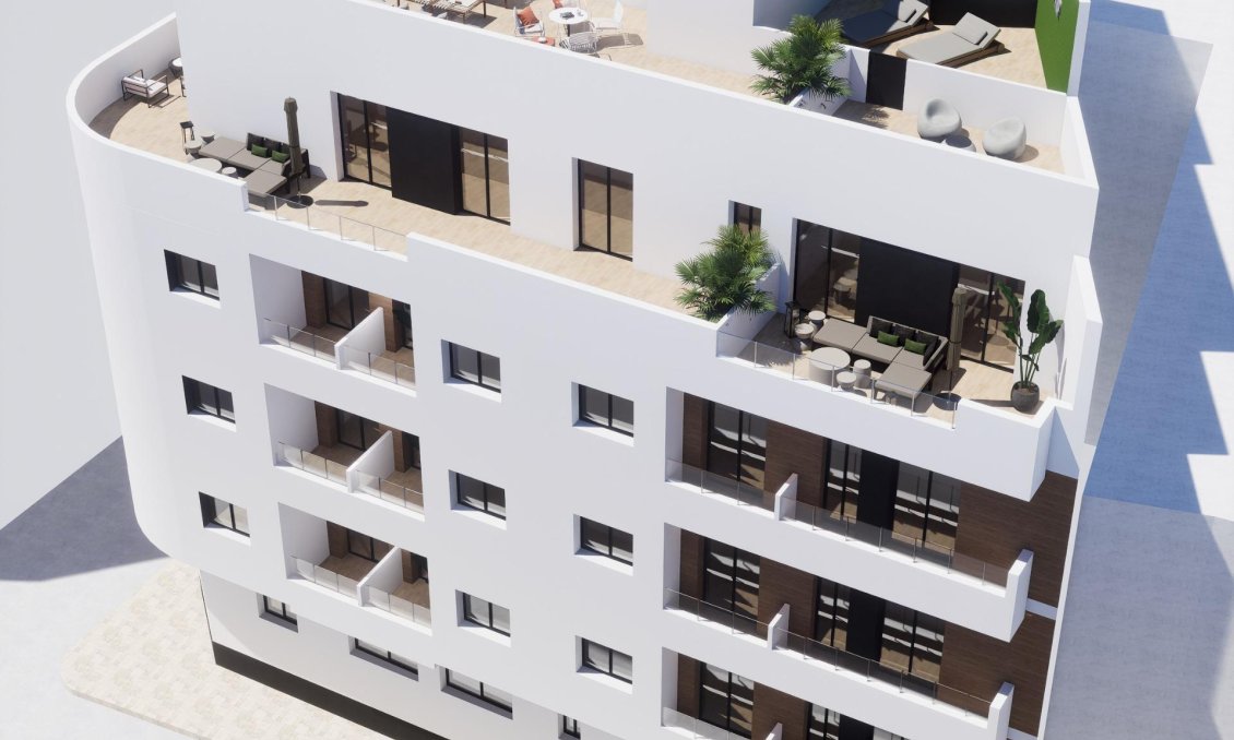 Obra nueva - Apartamento -
Torrevieja - pueblo