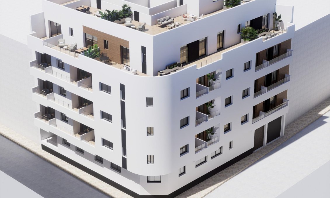 Obra nueva - Apartamento -
Torrevieja - pueblo