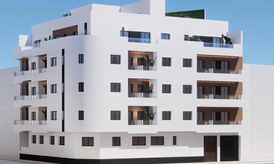 Obra nueva - Apartamento -
Torrevieja - pueblo