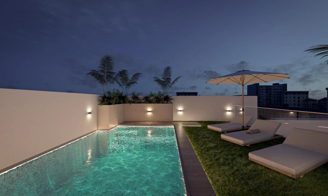 Obra nueva - Apartamento -
Torrevieja - Centro