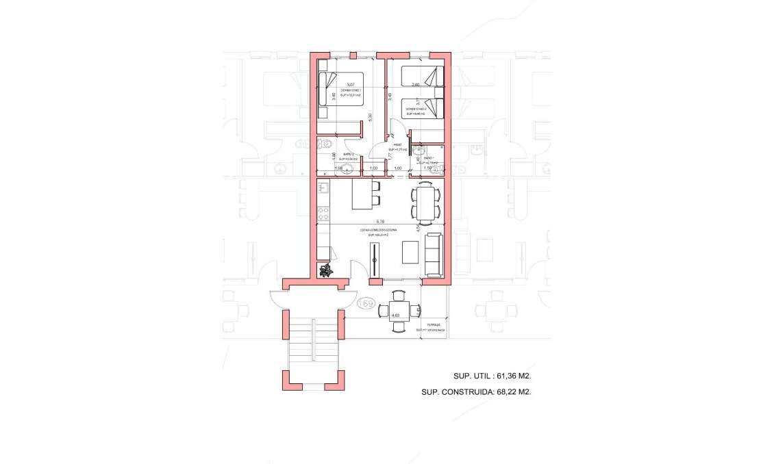 Neue Gebäude - Penthouse -
Fuente Álamo - La Pinilla