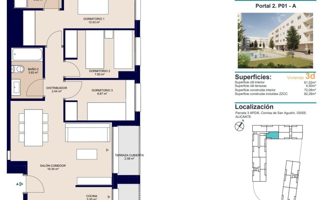 Construcție nouă - Apartament -
Alicante - San Agustín
