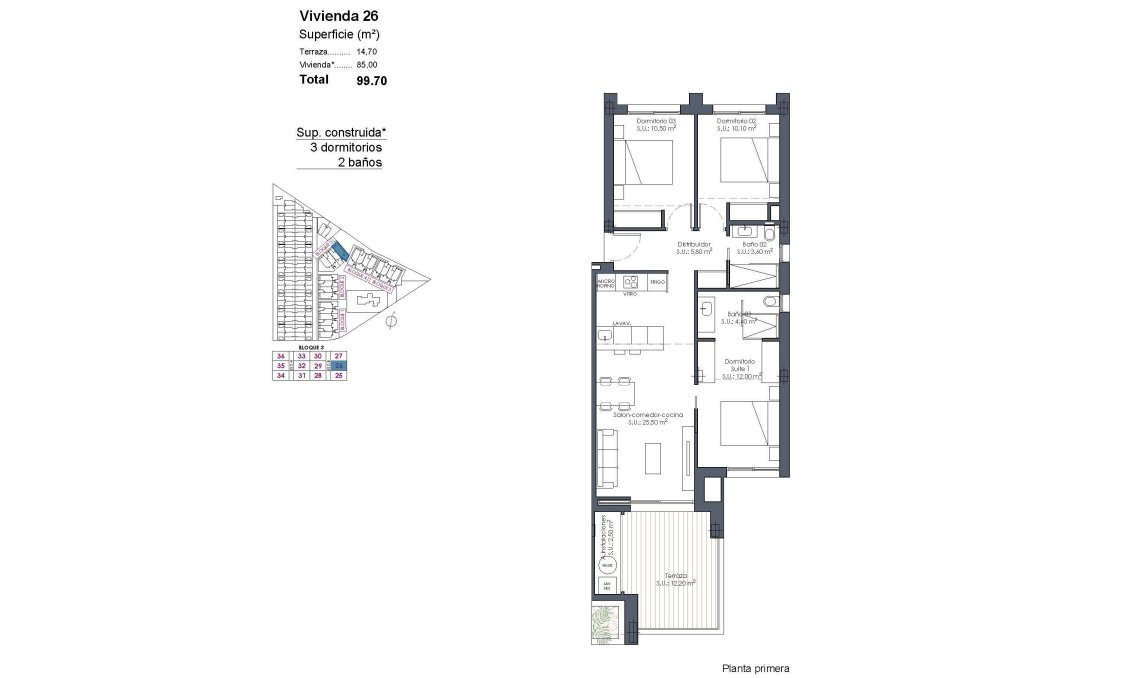 Nouvelle construction - Appartement -
Los Alcazares - Serena Golf