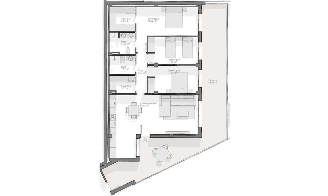 New Build - Apartment -
Aguilas - Playa del Hornillo