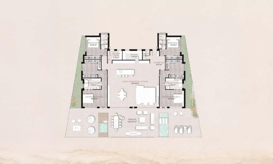 Új építésű - Apartman -
Estepona - Playa del Cristo