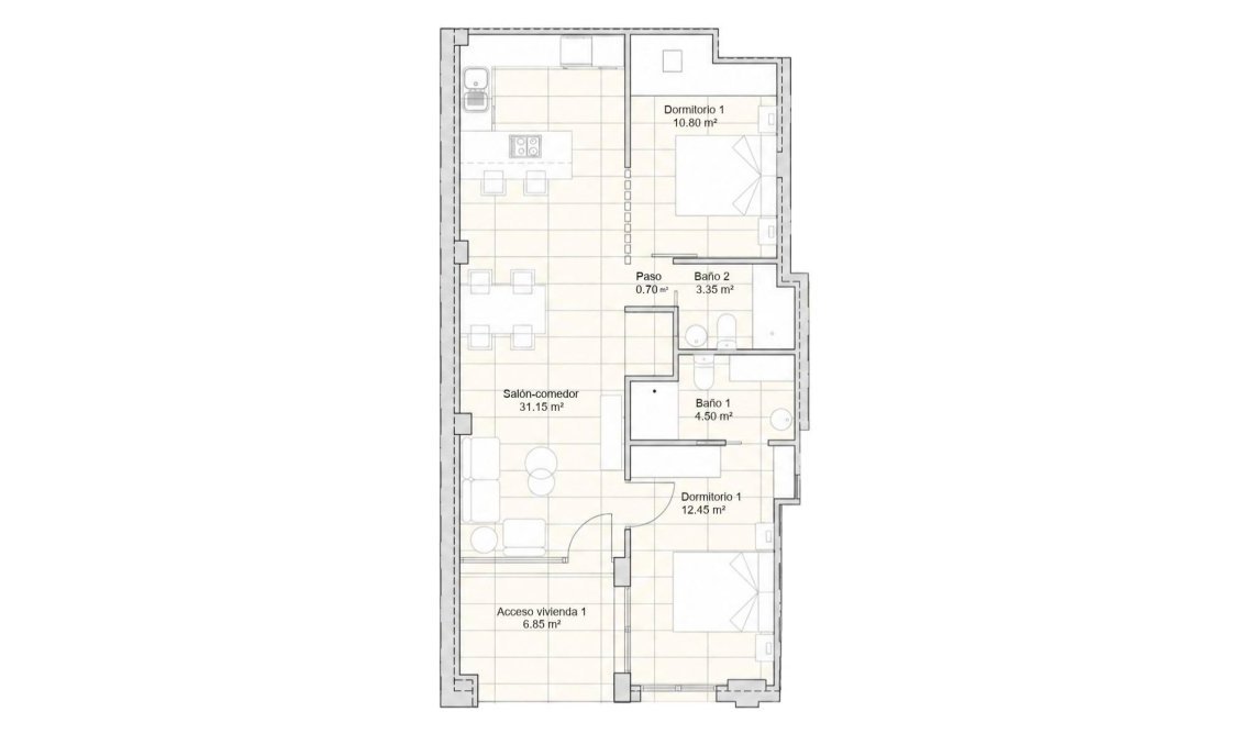 Obra nueva - Apartamento -
San Javier - pueblo